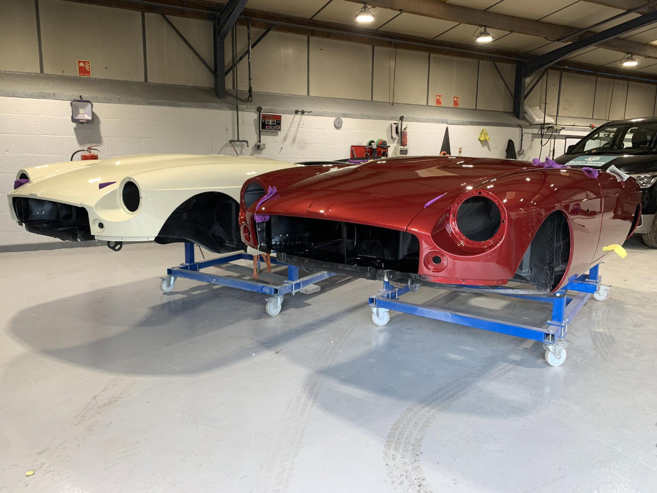 Car in the Shawbury Vehicle Repairs workshop
