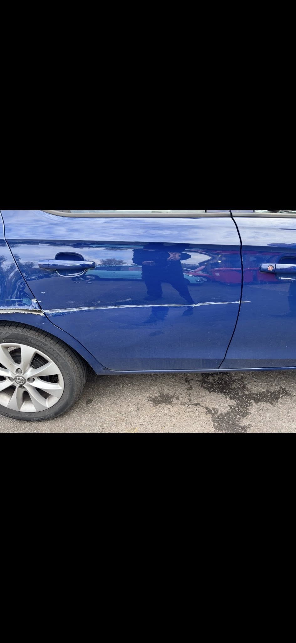 Vauxhall before repair